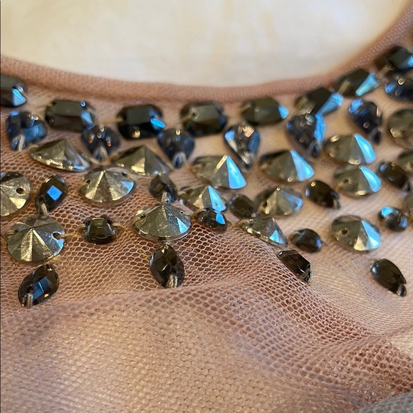 BCBGMaxAzria Gray Strapless Sheath Dress Ruched - Picture 5 of 5